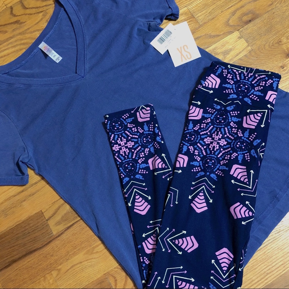LuLaRoe Christy T & OS leggings Outfit